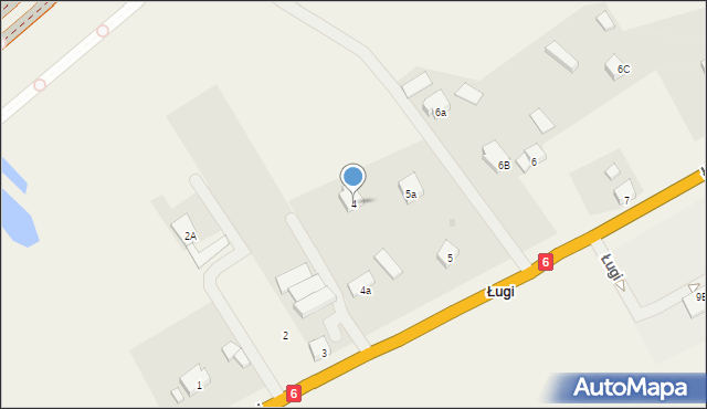 Ługi, Ługi, 4, mapa Ługi