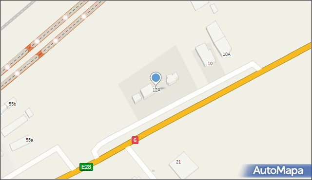 Ługi, Ługi, 12A, mapa Ługi