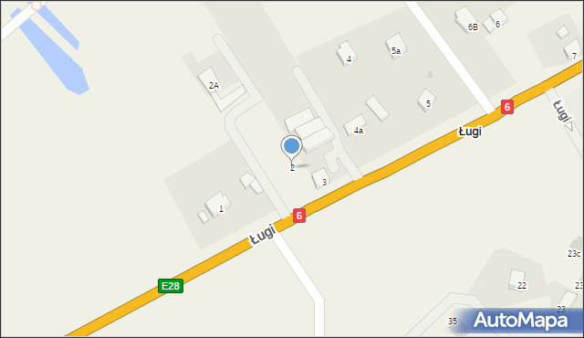 Ługi, Ługi, 2, mapa Ługi