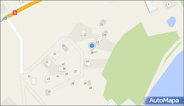 Ługi, Ługi, 25, mapa Ługi