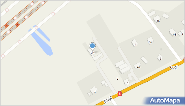 Ługi, Ługi, 2A, mapa Ługi