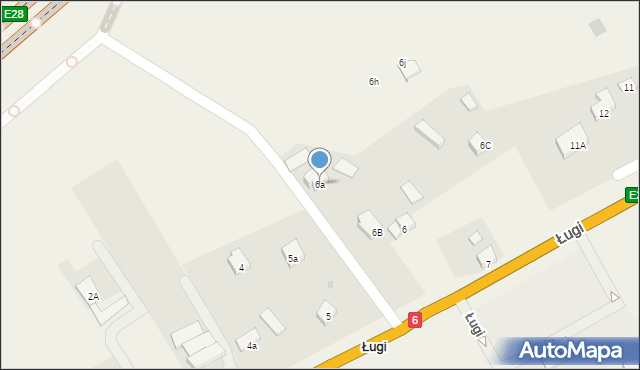 Ługi, Ługi, 6a, mapa Ługi