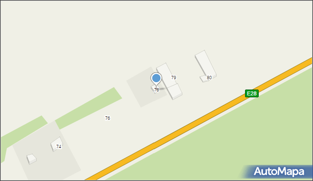 Ługi, Ługi, 78, mapa Ługi