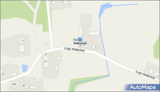 Ługi Wałeckie, Ługi Wałeckie, 8, mapa Ługi Wałeckie