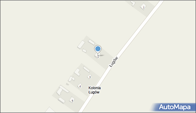 Ługów, Ługów, 2, mapa Ługów