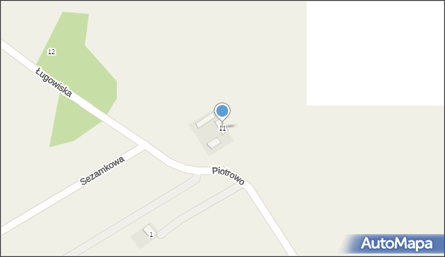 Ługowiska, Ługowiska, 11, mapa Ługowiska