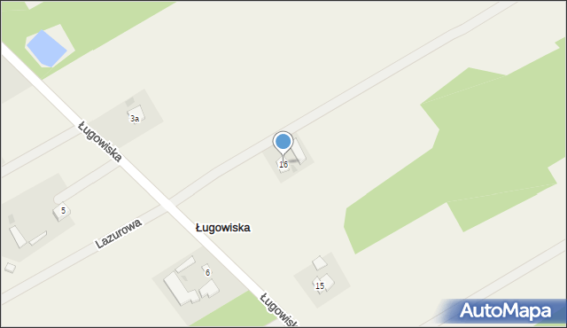 Ługowiska, Ługowiska, 16, mapa Ługowiska