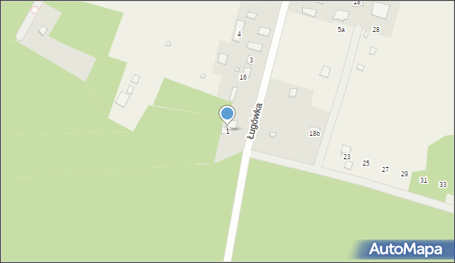 Ługówka, Ługówka, 1, mapa Ługówka