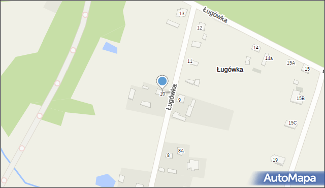 Ługówka, Ługówka, 10, mapa Ługówka