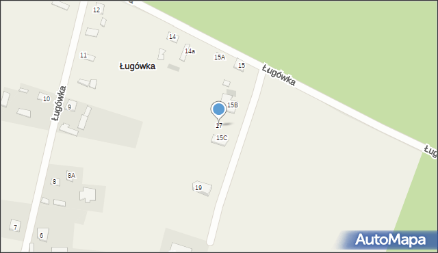 Ługówka, Ługówka, 17, mapa Ługówka