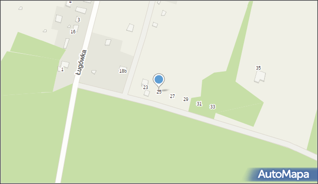 Ługówka, Ługówka, 25, mapa Ługówka