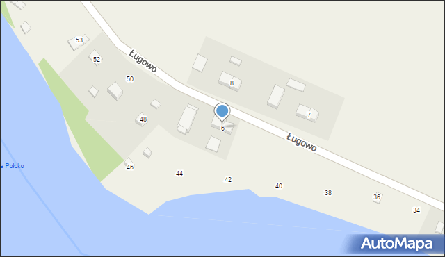 Ługowo, Ługowo, 6, mapa Ługowo