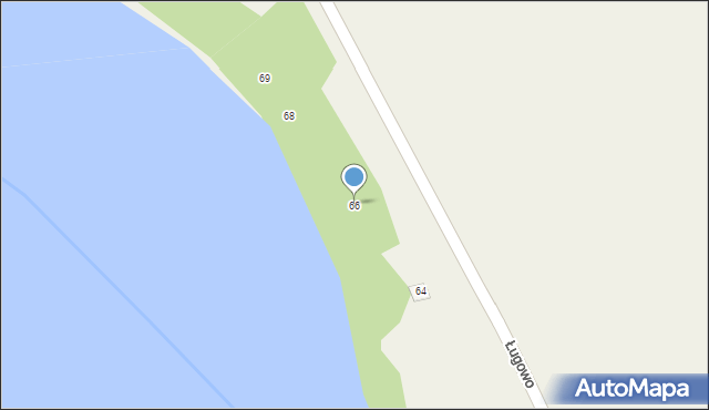 Ługowo, Ługowo, 66, mapa Ługowo