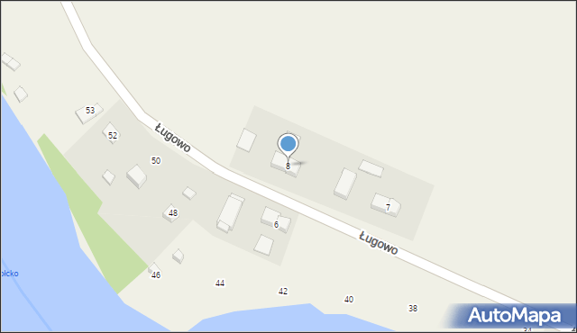 Ługowo, Ługowo, 8, mapa Ługowo