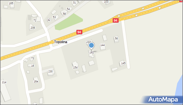 Łukanowice, Łukanowice, 141, mapa Łukanowice
