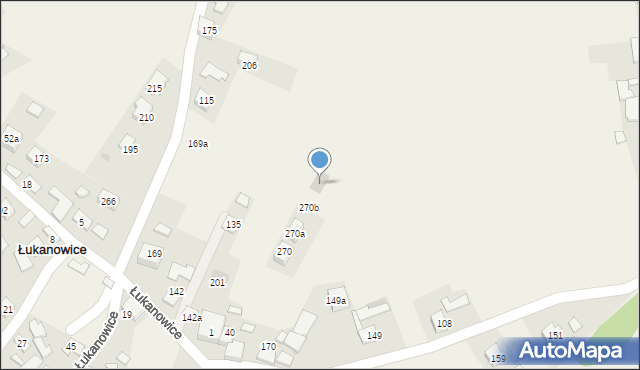 Łukanowice, Łukanowice, 272a, mapa Łukanowice