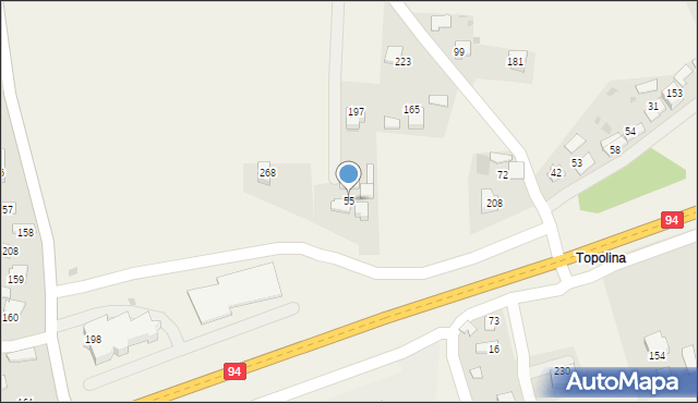Łukanowice, Łukanowice, 55, mapa Łukanowice