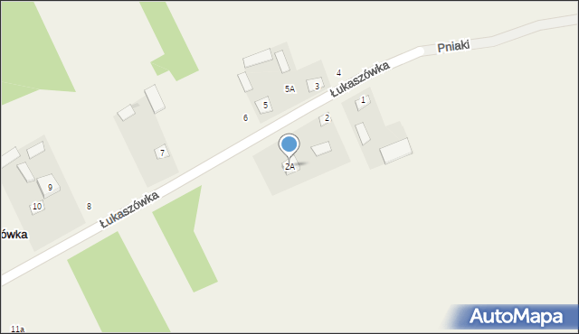Łukaszówka, Łukaszówka, 2A, mapa Łukaszówka