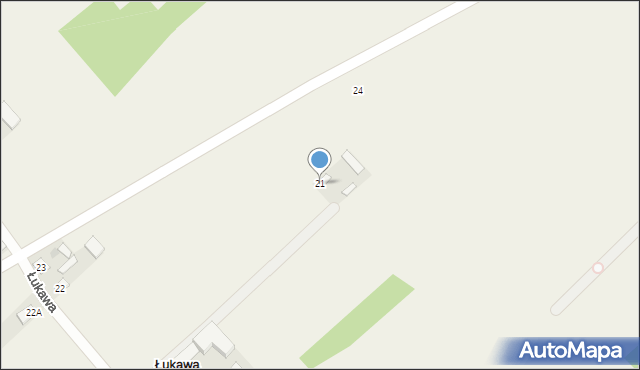 Łukawa, Łukawa, 21, mapa Łukawa