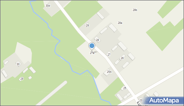 Łukawa, Łukawa, 27a, mapa Łukawa