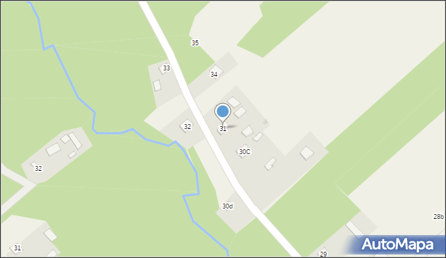 Łukawa, Łukawa, 31, mapa Łukawa