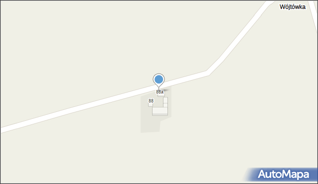 Łukawa, Łukawa, 88a, mapa Łukawa