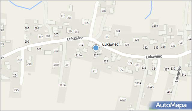 Łukawiec, Łukawiec, 320, mapa Łukawiec