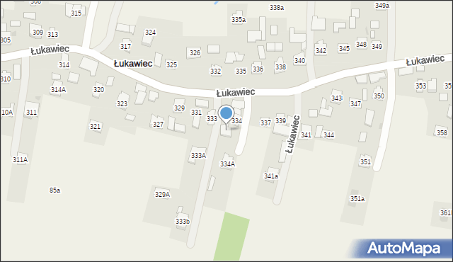 Łukawiec, Łukawiec, 334B, mapa Łukawiec
