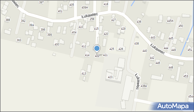Łukawiec, Łukawiec, 422, mapa Łukawiec