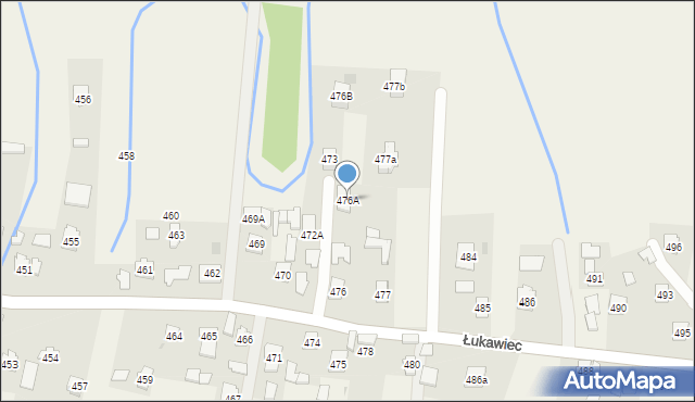 Łukawiec, Łukawiec, 476A, mapa Łukawiec