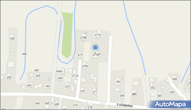 Łukawiec, Łukawiec, 477a, mapa Łukawiec
