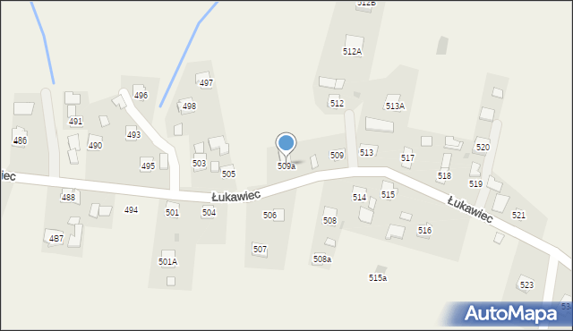 Łukawiec, Łukawiec, 509a, mapa Łukawiec