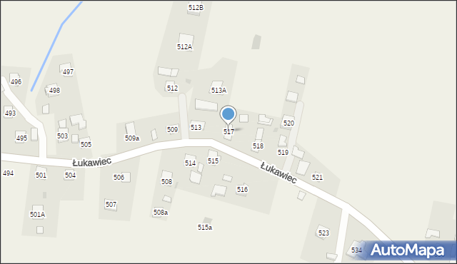 Łukawiec, Łukawiec, 517, mapa Łukawiec