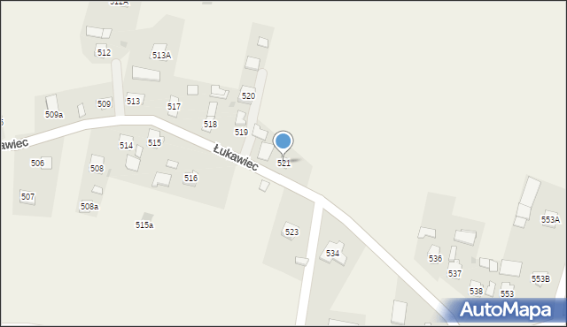 Łukawiec, Łukawiec, 521, mapa Łukawiec