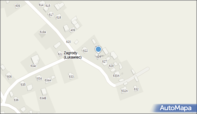 Łukawiec, Łukawiec, 625, mapa Łukawiec