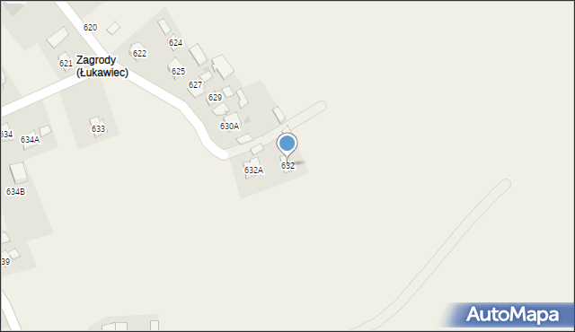 Łukawiec, Łukawiec, 632, mapa Łukawiec