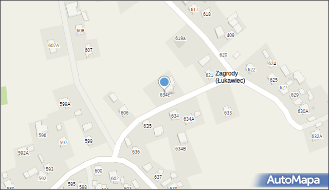 Łukawiec, Łukawiec, 634c, mapa Łukawiec