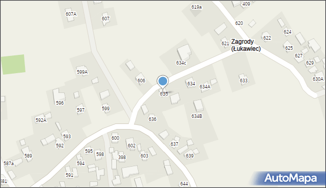 Łukawiec, Łukawiec, 635, mapa Łukawiec