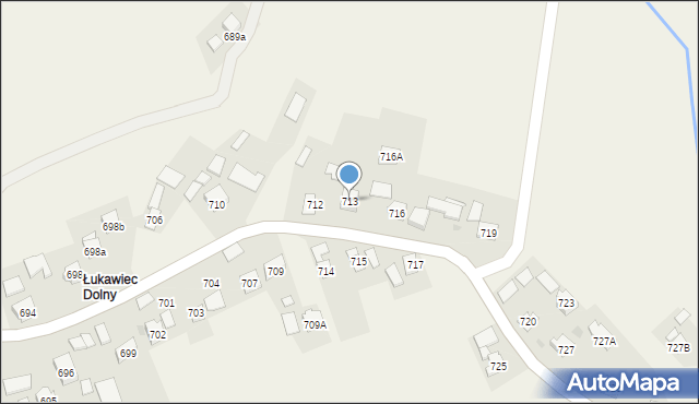 Łukawiec, Łukawiec, 713, mapa Łukawiec