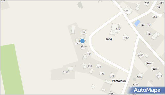 Łukawiec, Łukawiec, 731, mapa Łukawiec