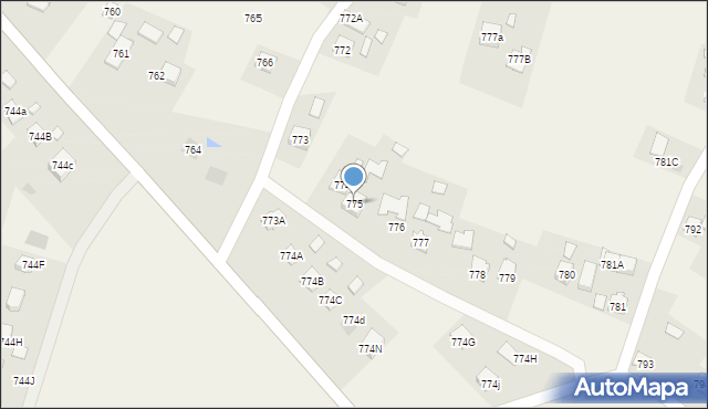 Łukawiec, Łukawiec, 775, mapa Łukawiec