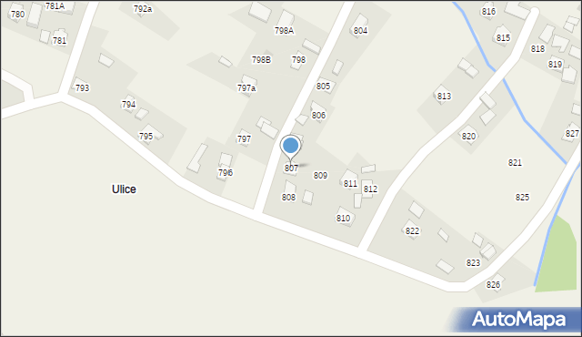 Łukawiec, Łukawiec, 807, mapa Łukawiec