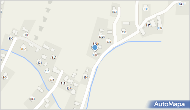 Łukawiec, Łukawiec, 831, mapa Łukawiec