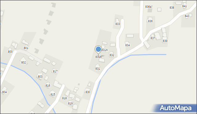 Łukawiec, Łukawiec, 831b, mapa Łukawiec