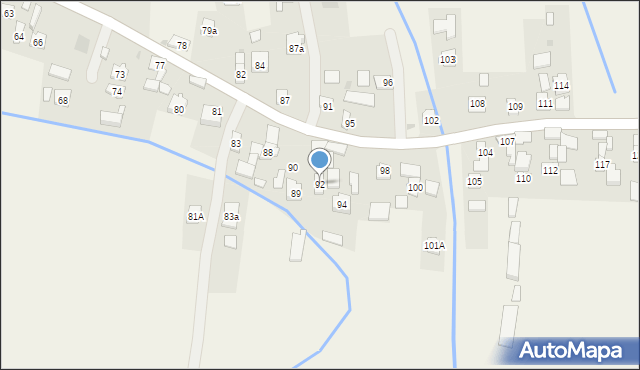 Łukawiec, Łukawiec, 92, mapa Łukawiec