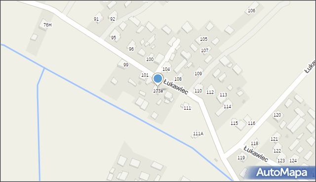 Łukawiec, Łukawiec, 103a, mapa Łukawiec