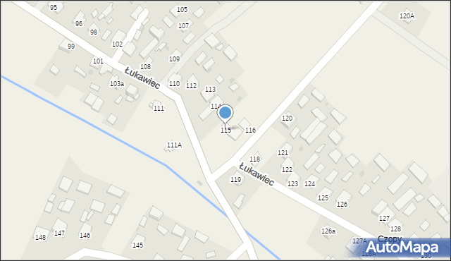 Łukawiec, Łukawiec, 115, mapa Łukawiec