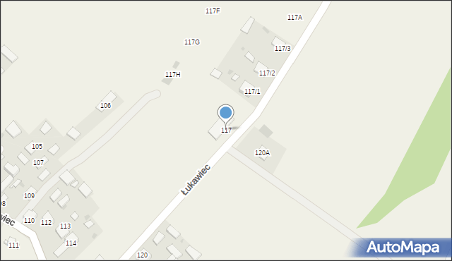 Łukawiec, Łukawiec, 117, mapa Łukawiec