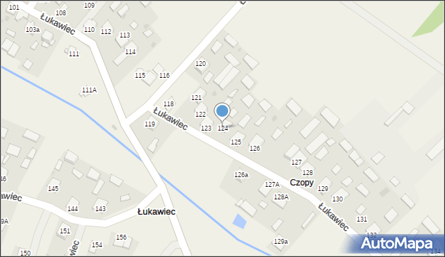 Łukawiec, Łukawiec, 124, mapa Łukawiec