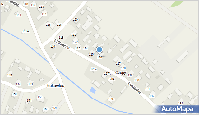 Łukawiec, Łukawiec, 126, mapa Łukawiec